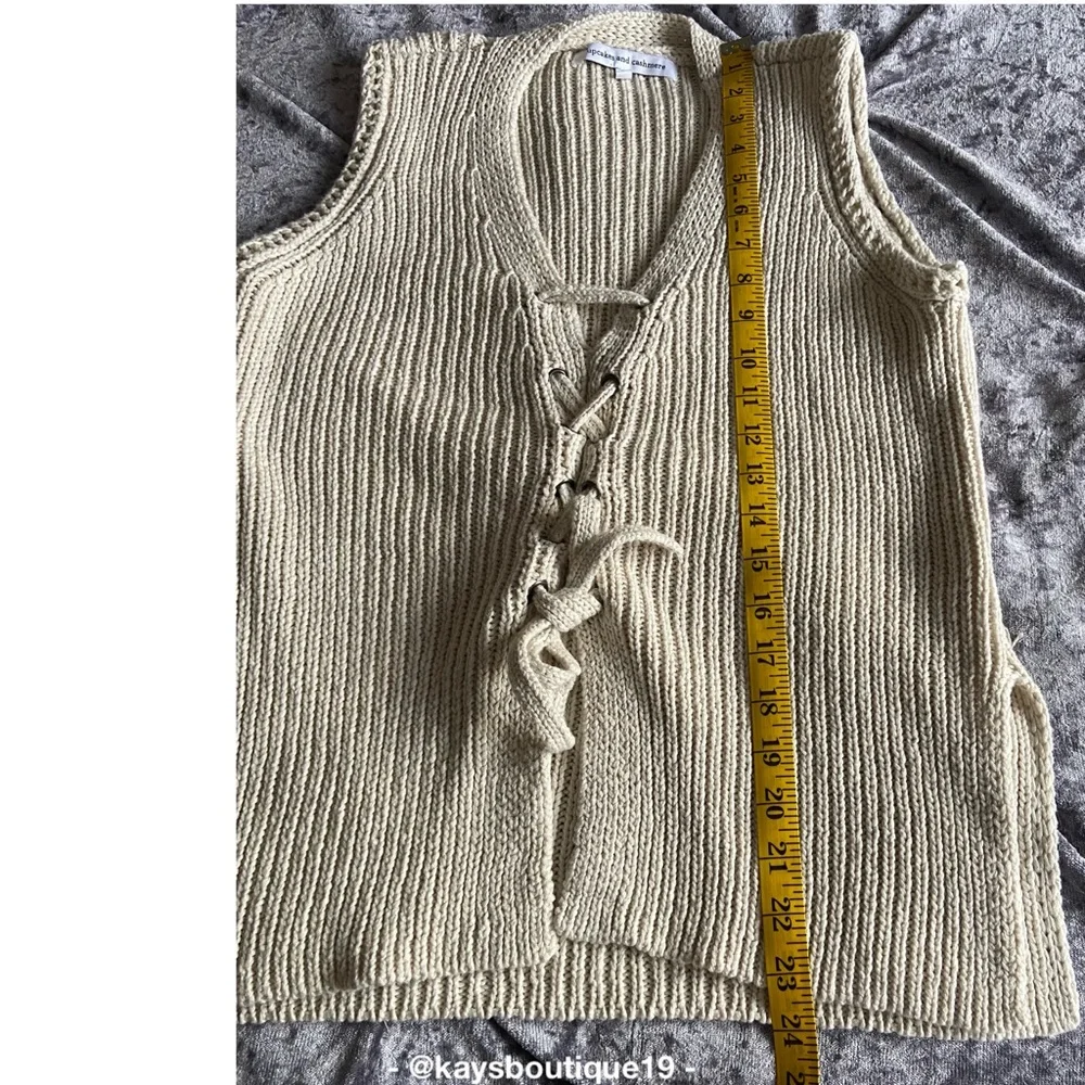 cupcakes & cashmere Knitted Sweater Vest Size S - Picture 6 of 7